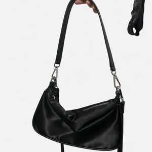 Elegant Black Shoulder Bag from ZARA